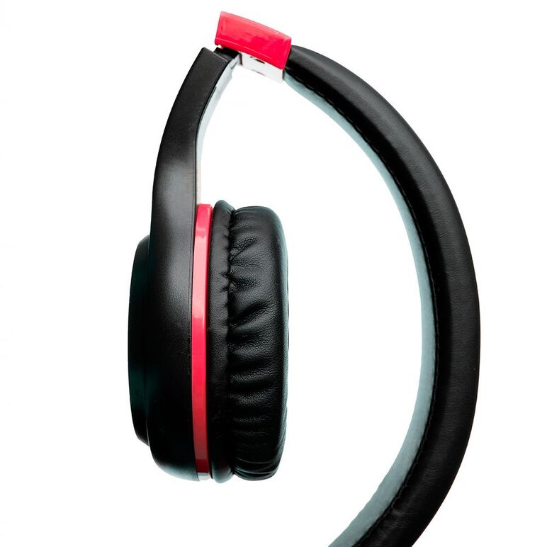 Casti cu micr. spacer pearl red, cu fir, multimedia,  2x jack 3.5mm, microfon pe fir, driver 40mm, 20hz - 20000hz, pliabile, 1.8m, negru si rosu,  Casti audio | electropc.ro