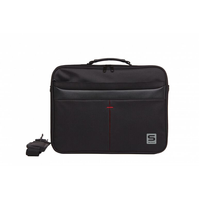 Geanta notebook serioux, srx-8444, dimensiuni 40 x 30 x 6 cm, compartiment laptop: max 15.6", bretea spate pentru prindere troller, curea de umar ajustabila, material poliester,  Genti laptop | electropc.ro