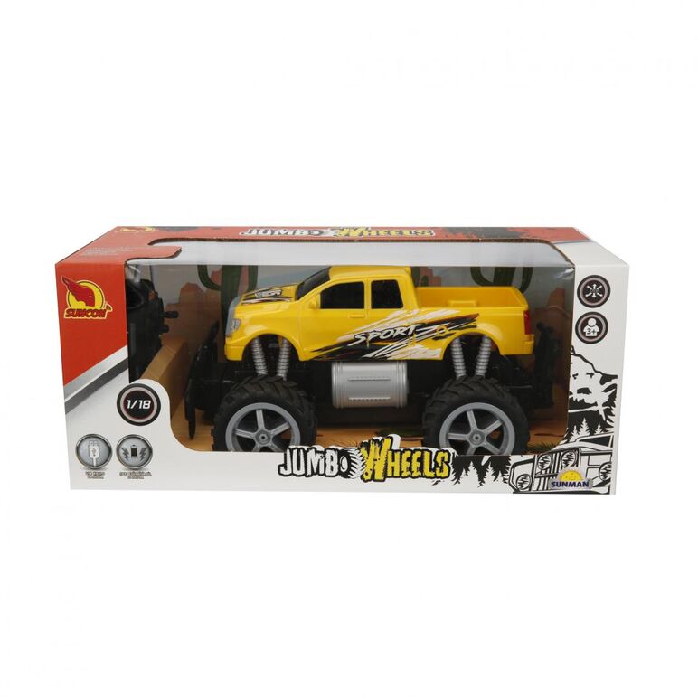 Masina cu telec. jumbo wheels 1:18, 4.8v,  Masinute | electropc.ro