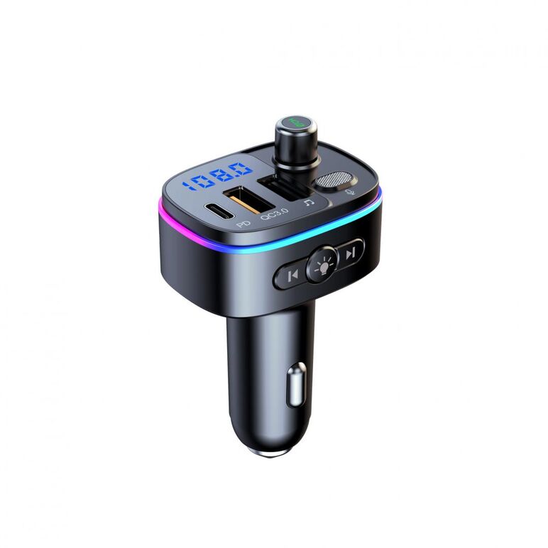 Modulator fm serioux amfm65, bluetooth v5.0, conectare automată, raza de actiune de până la 5 metri, voltaj intrare: dc 12/24v, ieșire: usb qc3.0; type-c, frecvența fm: 87.5mhz - 108.0mhz, format muzica: mp3/wma/wav , usb audio (pana la 32 gb), microfon i,  Periferice Diverse | electropc.ro