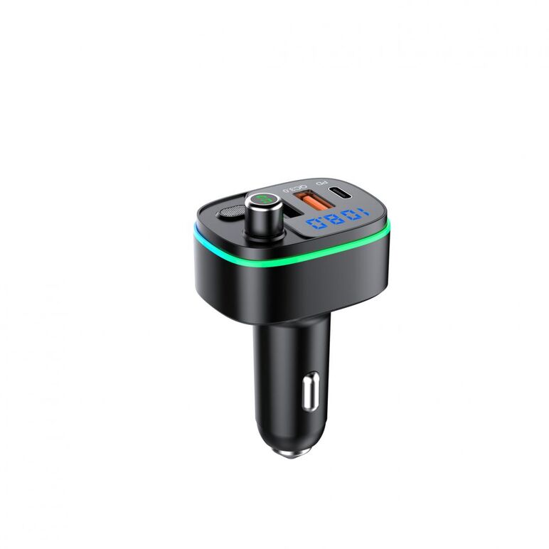 Modulator fm serioux amfm65, bluetooth v5.0, conectare automată, raza de actiune de până la 5 metri, voltaj intrare: dc 12/24v, ieșire: usb qc3.0; type-c, frecvența fm: 87.5mhz - 108.0mhz, format muzica: mp3/wma/wav , usb audio (pana la 32 gb), microfon i,  Periferice Diverse | electropc.ro
