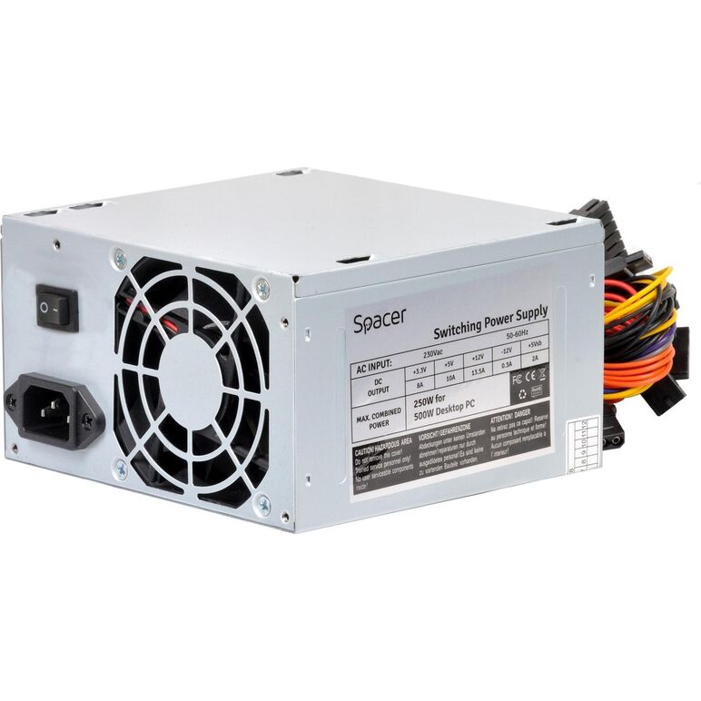 Sursa spacer atx 500, 250w for 500 desktop pc, „sps-atx-500”,  Surse PC | electropc.ro