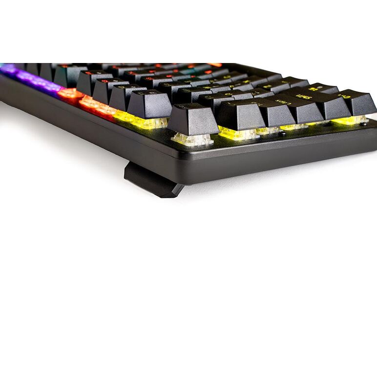 Tastatura spacer warrior cu fir, usb, switch-uri mecanice albastre, 50 mil. apasari, 104 taste, anti-ghosting 26 taste, anti-spill, black,  Tastaturi | electropc.ro