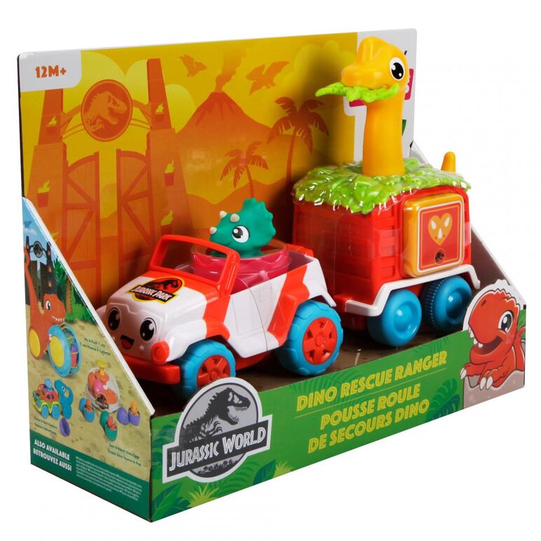 Jurassic world-vehicul de salvare dino r,  Jucarii interactive bebelusi | electropc.ro