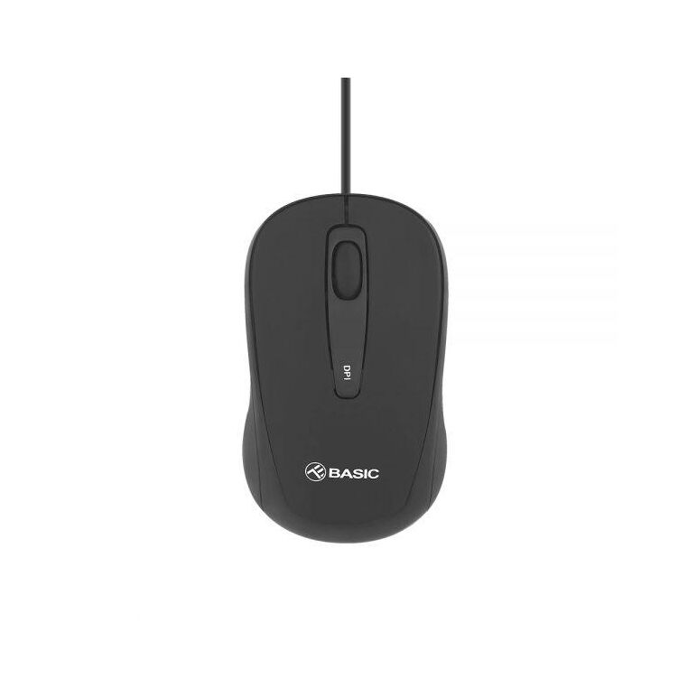 Mouse cu fir tellur basic, mini, negru,  Mouse | electropc.ro