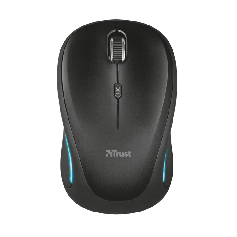 Mouse fara fir trust yvi fx wireless mouse - negru  specifications general height of main product (in mm) 95 mm width of main product (in mm) 57 mm depth of main product (in mm) 40 mm total weight 84 g formfactor compact ergonomic design no  connectivity ,  Mouse | electropc.ro