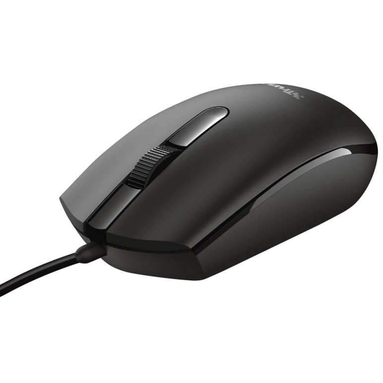 Mouse trust basi, cu fir, negru,  Mouse | electropc.ro
