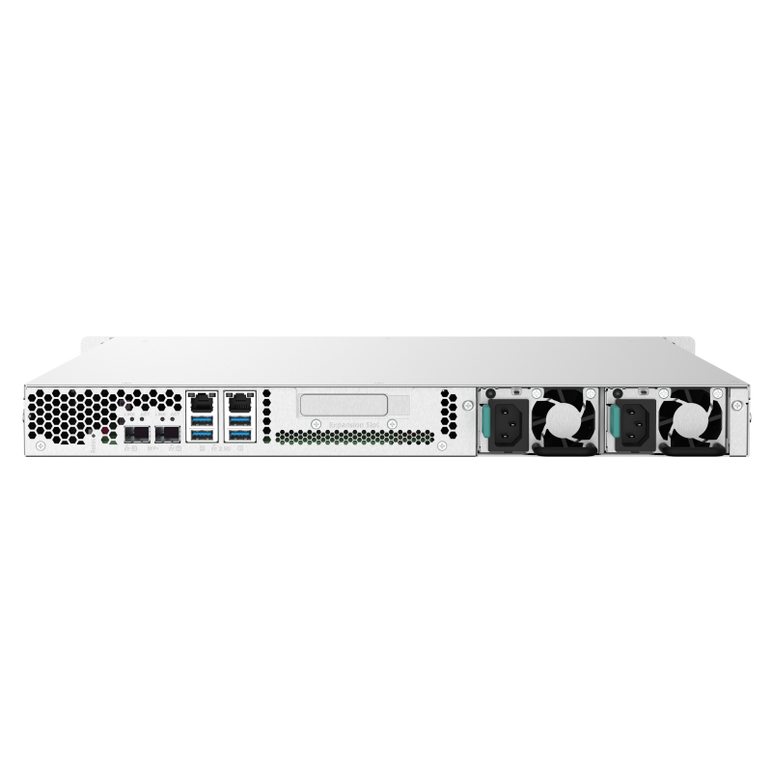Nas qnap 432pxu-rp 4-bay, cpu annapurna labs alpine al324 1.7ghz quad core , ram 2gb ddr4 udimm (max. 16gb), 2.5/3.5 sata 6gbps hdd (neincluse), lan: 2 x 10gbe sfp+ + 2 x 2.5gbe, usb3.0: 4, 1u, redundant psu, garantie 3 ani,  NAS | electropc.ro