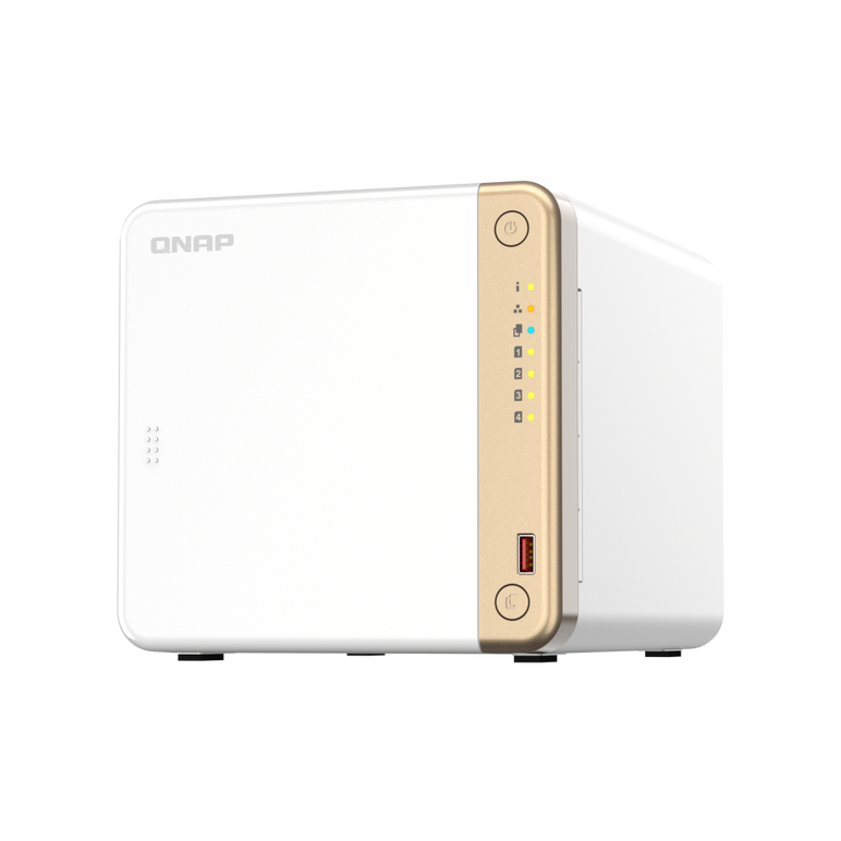 Nas qnap 462 4-bay, cpu intel® celeron® n5105/n5095 4-core/4-thread processor, ram 4 gb ddr4 (onboard, not expandable), hdd 2.5" & 3.5" sata 6gb/s, 3gb/s (neincluse), lan: 1 x 2.5gbe,  usb3.2 gen2: 2 usb2.0: 2, tower, 90w adapter, garantie 2 ani,  NAS | electropc.ro