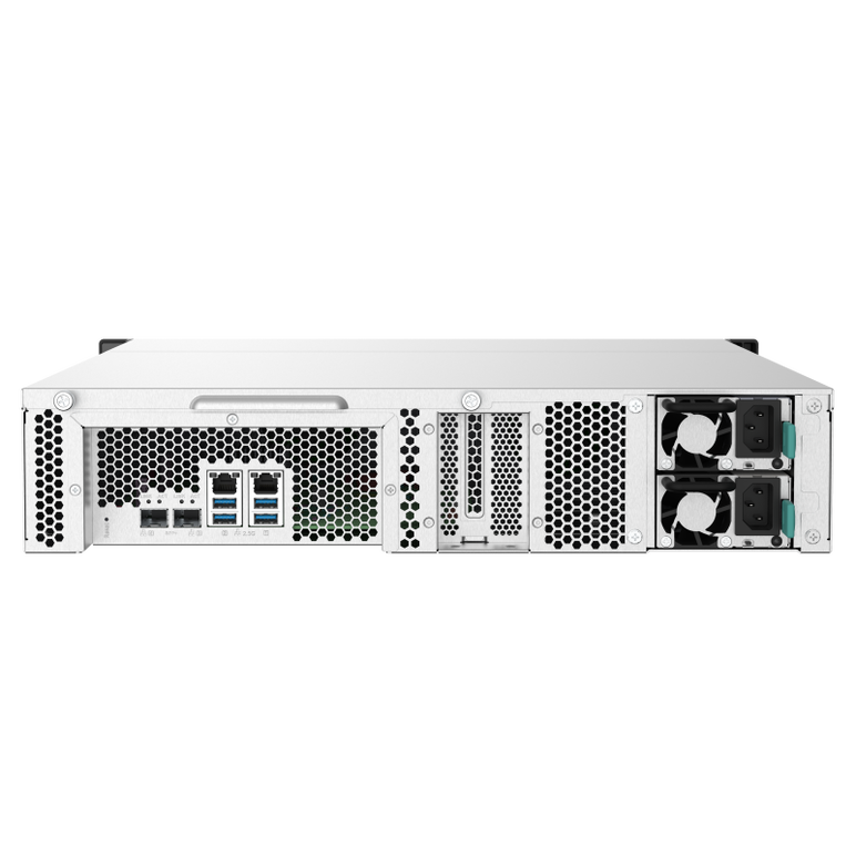 Nas qnap 832pxu-rp 8-bay, cpu annapurna labs alpine al324 1.7ghz quad core , ram 4gb ddr4 udimm (max. 16gb), 2.5"/3.5" sata 6gbps hdd (neincluse), lan: 2 x 10gbe sfp+ + 2 x 2.5gbe, usb3.0: 4, 2u, redundant psu, garantie 3 ani,  NAS | electropc.ro