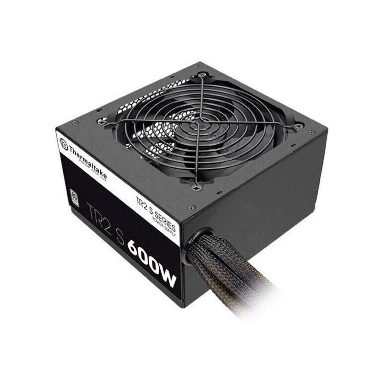 Sursa thermaltake tr2 s 600w, certificata 80 plus, eficienta 86%, single rail (42a), ventilator silentios de 120mm cu control termic automat, 2x 6+2pin pcie, 5x sata, 4x molex, 1x floppy, 1x 4+4pin eps12v, scp/ovp/opp, active pfc, dimensiuni: 86mm x 150mm,  Surse PC | electropc.ro