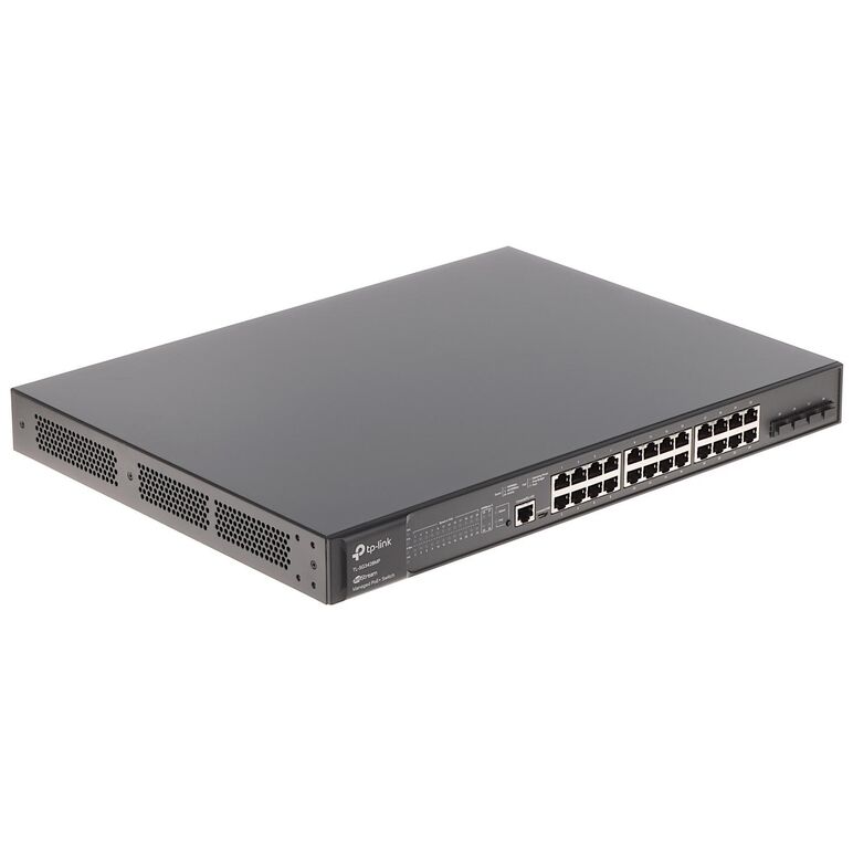 Switch tp-link tl-sg3428mp, managed l2+,24× 10/100/1000mbps rj45 ports, 4× gigabit sfp slots,  1× rj45 console port, 1× micro-usb console port, 2 fans, poe+ ports: 24 ports, up to 30 w per port, switching capacity: 56 gbps, fw: 41.66 mpps.,  Switch-uri | electropc.ro