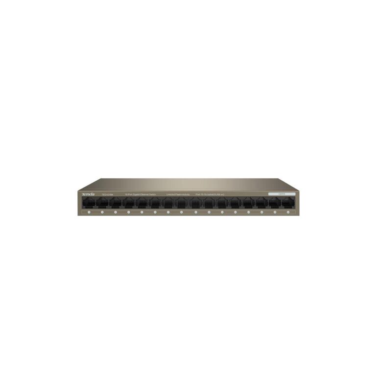 Tenda switch teg1016m, 16-port gigabit, standard and protocol: ieee802.3, ieee802.3u, ieee802.3x, ieee802.3ab, 16*10/100/1000, switch capacity: 32gbps.,  Switch-uri | electropc.ro
