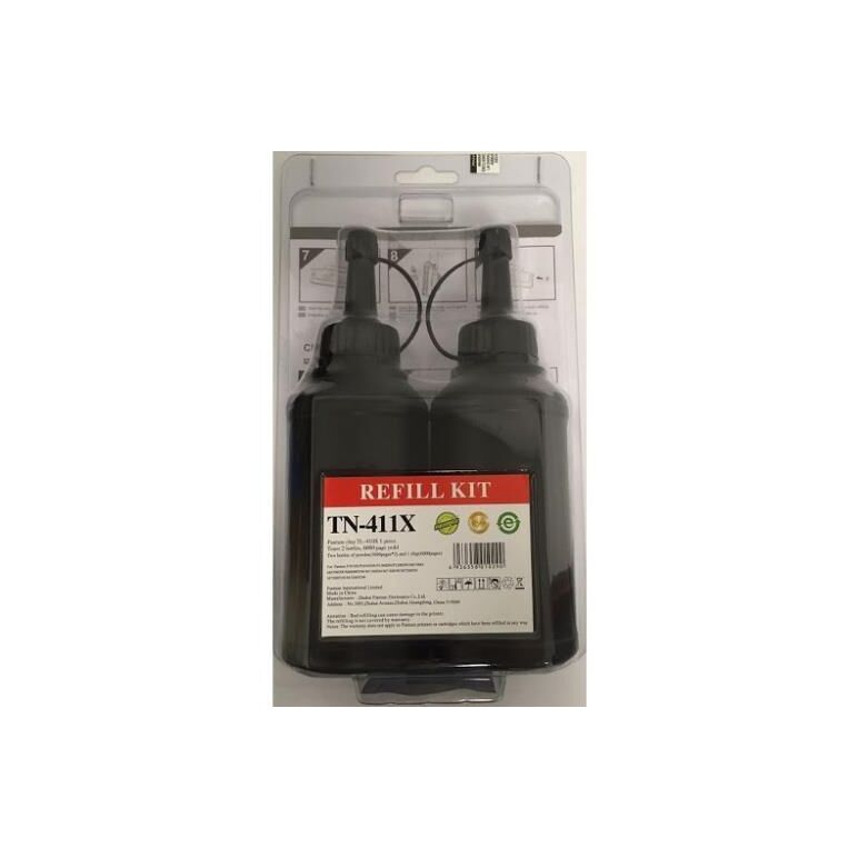 Toner refill kit pantum tn-411x black 6k compatibil cu p3010dw/3300dw/m6700dw/m6800fdw/m7100dw/m7200fdw,  Tonere | electropc.ro