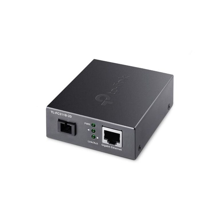 Tp-link gigabit wdm media converter, tl-fc311b-20, standarde si protocoale: ieee 802.3, ieee 802.3i, ieee 802.3u, ieee 802.3ab, ieee 802.3x, ieee 802.3z, interfata: 1 x gigabit sc fiber, 1× 10/100/1000 mbps rj45, utp cat 5.,  Accesorii switch-uri | electropc.ro