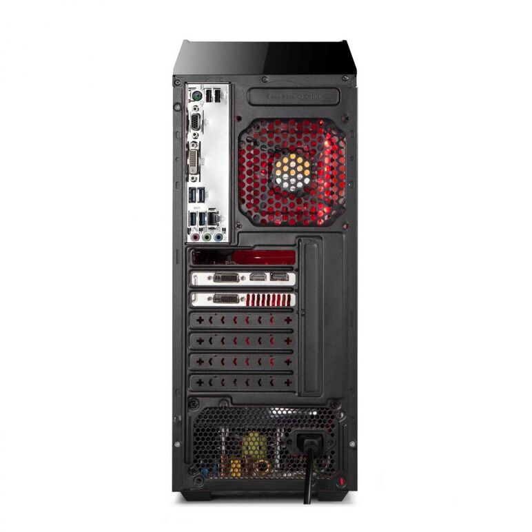 Carcasa inaza x-blade neagra, spcc steel atx mid tower, fara sursa (tip atx, montata jos), interior vopsit negru, 1x 5.2” (intern),2x2.5” (intern), 2x 3.5” (intern), fata – 1x 120mm led frgb fans (inclus), spate – 1x 120mm led frgb fan (inclus), tavan – 2,  Carcase | electropc.ro