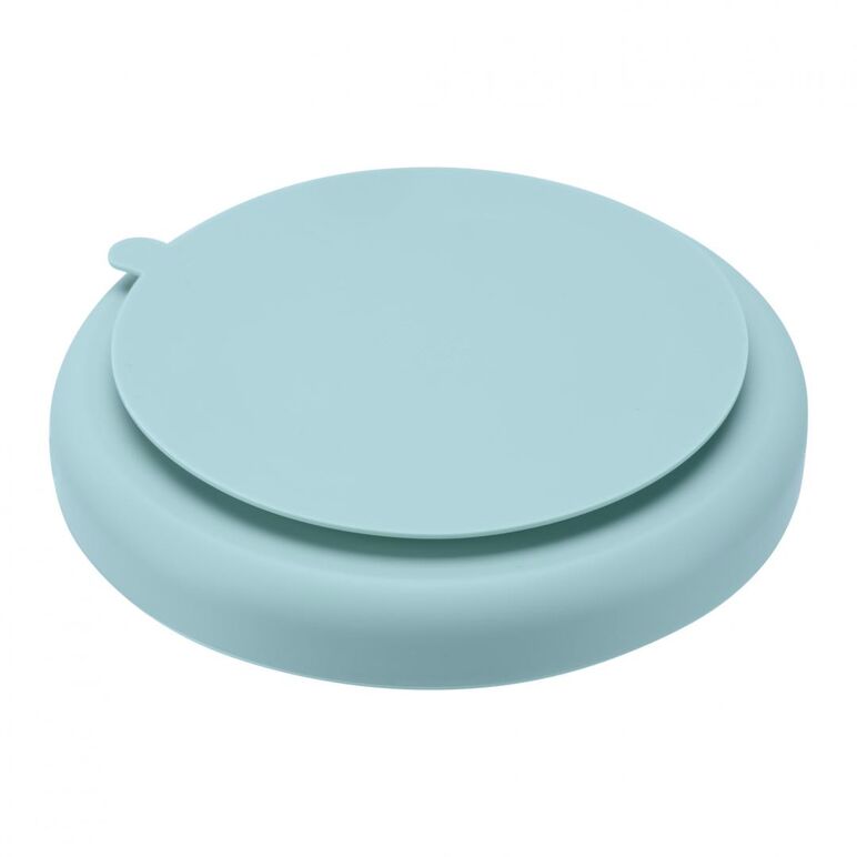 Farfurie din silicon cu ventuza, blue,  Articole hranire bebelusi | electropc.ro