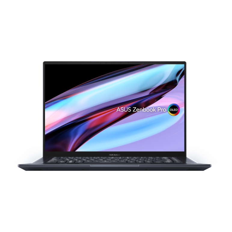 Laptop asus zenbook pro, ux7602zm-me045x, 16.0-inch, touch screen, 4k (3840 x 2400) oled 16:10, i9- 12900h, 32gb lpddr5 on board, 2tb, intel(r) iris xe graphics, tech black, windows 11 pro, 2 years,  Laptopuri | electropc.ro