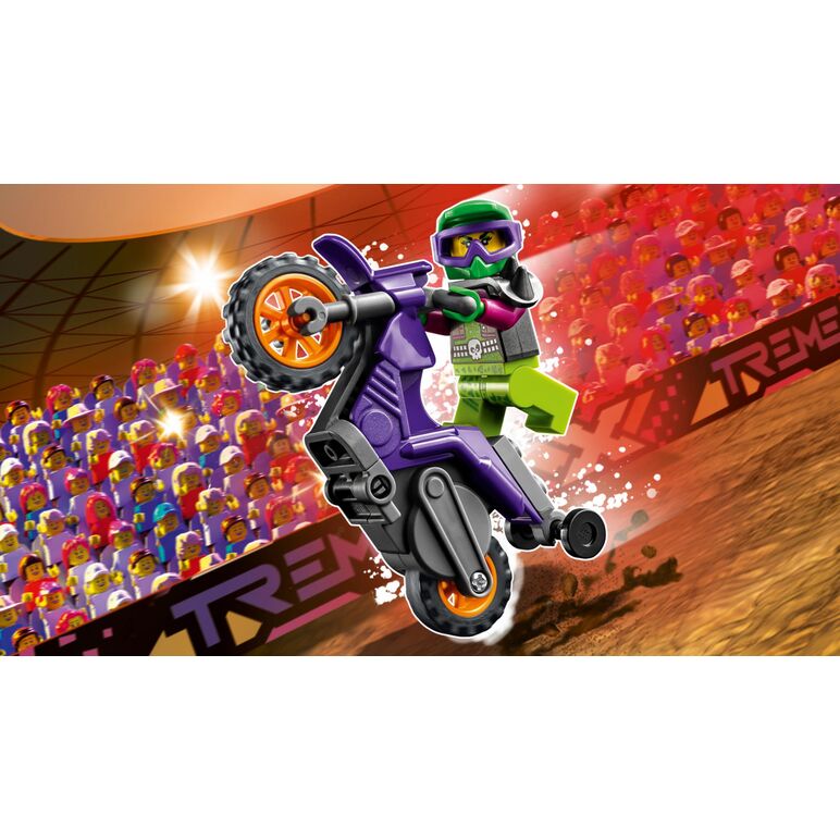 Moto. cascadorie pt. wheelie, lego 60296,  Seturi de constructie | electropc.ro