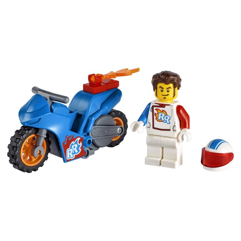 Moto. cascadorie-racheta, lego 60298,  Seturi de constructie | electropc.ro