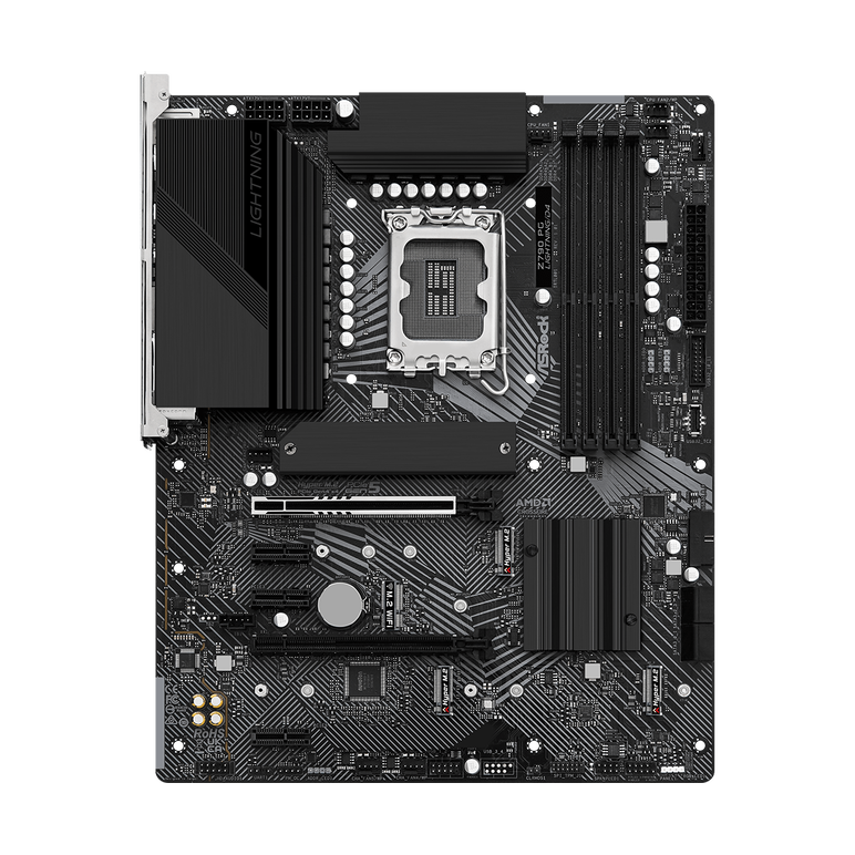 Placa de baza asrock z790 pg lightning lga 1700, 4x ddr4, 1x hdmi 2.1, 1x edp 1.4, 2x pcie x16, 3x pcie 3.0 x1, 3x m.2, 4x sata, 2.5 gigabit lan, atx,  Placi de baza | electropc.ro
