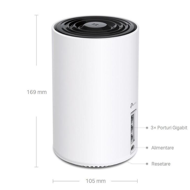 Tp-link axe5400 whole home mesh wi-fi 6 tri-band system, deco xe75(2- pack); standarde wireless: ieee 802.11ax 6 ghz,  ieee 802.11ax/ac/n/a 5 ghz, ieee 802.11ax/n/b/g 2.4 ghz, viteza wireless: 6 ghz: 2402 mbps (802.11ax, he160), 5 ghz: 2402 mbps (802.11ax,  Routere Wireless | electropc.ro