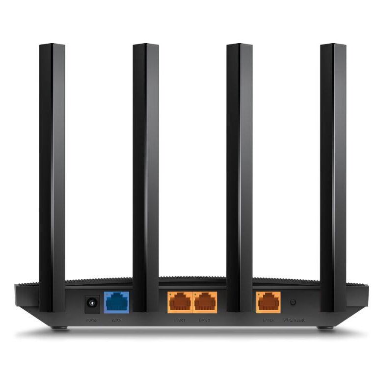 Tp-link wireless router ax1500 wi-fi6, dual-band, archer ax12; standarde wireless: ieee 802.11ax/ac/n/a 5 ghz, ieee 802.11n/b/g 2.4 ghz, viteze wireless: 5 ghz: 1201 mbps (802.11ax) 2.4 ghz: 300 mbps (802.11n), 4 x antene fixe, mod router, mod access poin,  Routere Wireless | electropc.ro