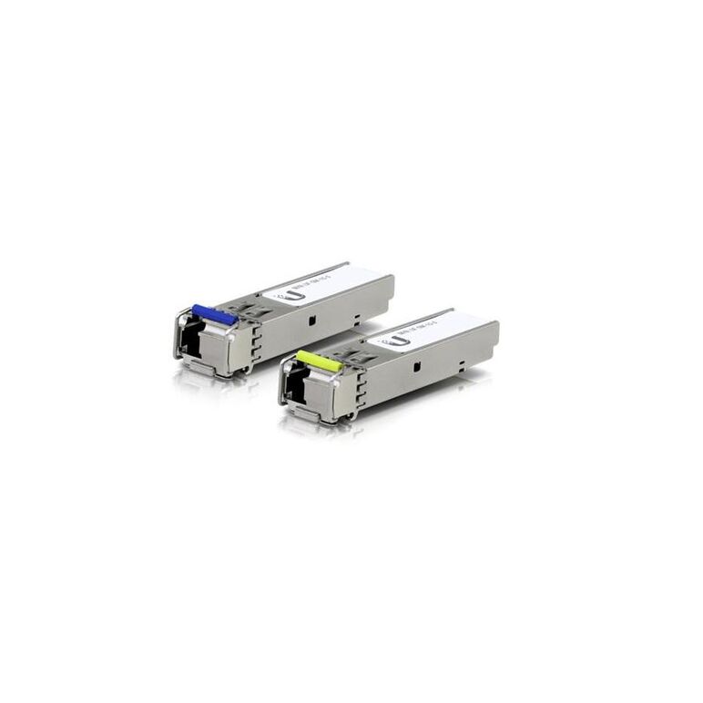 Ubiquiti u fiber uf-sm-1g-s, single-mode module, 1g, data rate: 1.25 gbps sfp, bidi, 2-pack, cable distance: 3km, connector type: lc.,  Accesorii switch-uri | electropc.ro
