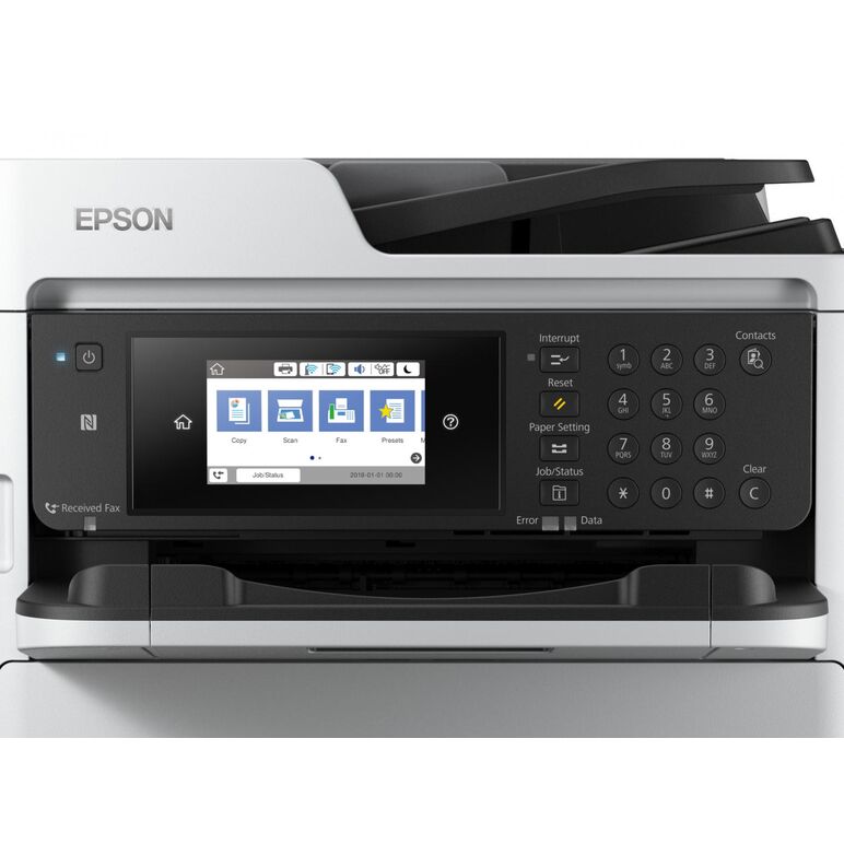 "multifunctional inkjet mono  workforce pro wf-m5799dwf, dimensiune a4 (printare,copiere, scanare, fax), duplex, viteza 34ppm alb-negru,rezolutie 1200 x 2400 dpi, limbaje de printare:pcl6, postscript 3, esc/p-r, pdf 1.7, pcl5e, alimentare hartie standard ,  Multifunctionale Inkjet | electropc.ro
