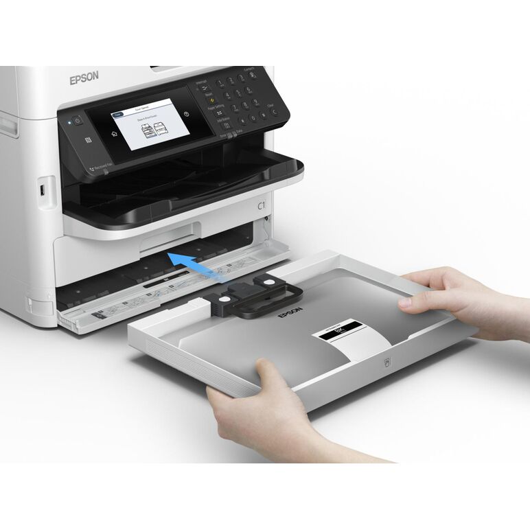"multifunctional inkjet mono  workforce pro wf-m5799dwf, dimensiune a4 (printare,copiere, scanare, fax), duplex, viteza 34ppm alb-negru,rezolutie 1200 x 2400 dpi, limbaje de printare:pcl6, postscript 3, esc/p-r, pdf 1.7, pcl5e, alimentare hartie standard ,  Multifunctionale Inkjet | electropc.ro