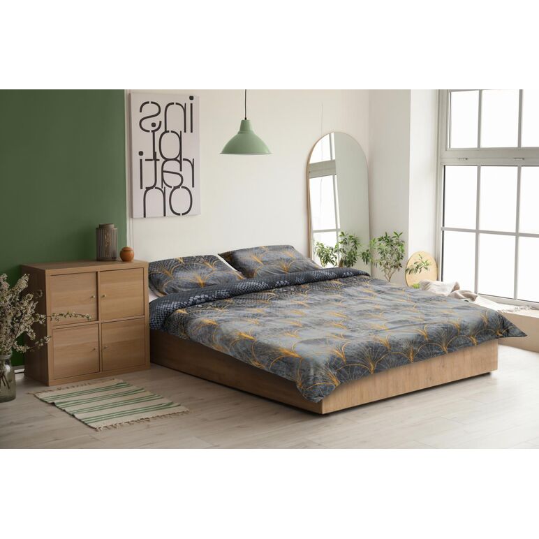 "set de pat catifea printata king size material : fata din catifea de inalta calitate 200gsm + spate din microfibra 90gsm. setul contine o husa de pilota 200x220 cm si 2 fete de perna 50x70 cm. fetele de perna au sistem de inchidere tip plic si cearceaful,  Lenjerii de pat | electropc.ro