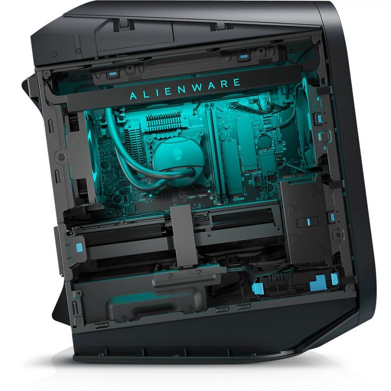 Dell gaming desktop alienware aurora r15, lunar light 1350w psu, liquid- cooled cpu & clear side panel, 13th gen intel(r) core(tm) i7 13700kf (16-core, 54mb total cache, 3.4ghz to 5.4ghz p-core w/intel turbo boost max 3.0), nvidia(r) geforce rtx(tm) 4090,,  Desktop PC | electropc.ro