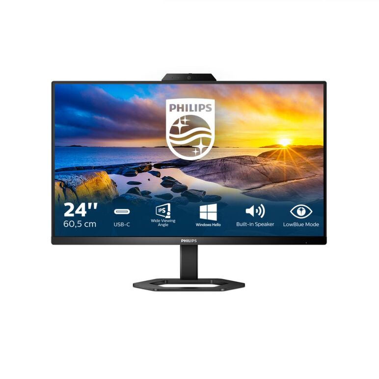 Monitor philips 24e1n5300he/00 lcd 60,5 cm (23.8") 1920 x 1080 pixel full hd negru,  Monitoare LED | electropc.ro