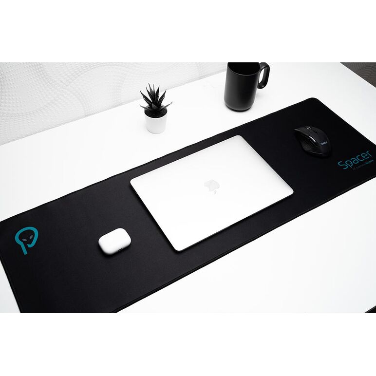 Mouse pad spacer sp-pad-game-b-bk, cauciuc si material textil, 900x300x3mm, negru,  Mousepad | electropc.ro