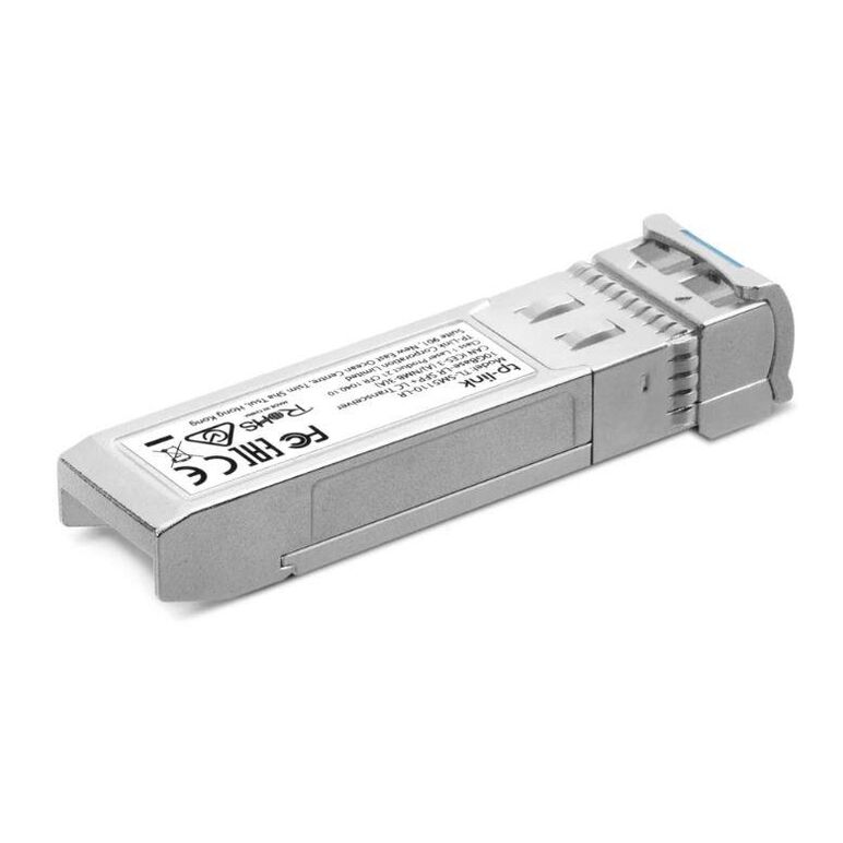 Tp-link single-mode sfp+ lc transceiver, standards and protocols: ieee 802.3ae, tcp/ip, 10 gbps, max. cable length: 10 km, wave length: 1310 nm.,  Accesorii switch-uri | electropc.ro