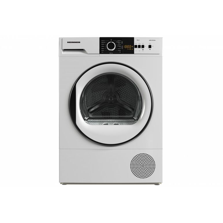 Uscator de rufe cu pompa de caldura heinner hhpd-v9t1cha++, capacitate incarcare 9kg, clasa energetica a++, 15 programe de uscare, display led, program rapid camasi 20 min, program expres 34 min, program baby care, functie start intarziat, functie anti-si,  Uscatoare cu pompa de caldura | electropc.ro