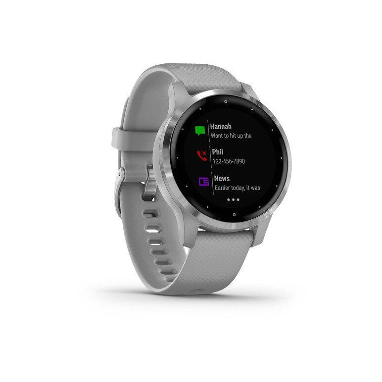 Ceas smartwatch garmin vivoactive 4s, powder gray/silver seu,  SmartWatch-uri | electropc.ro