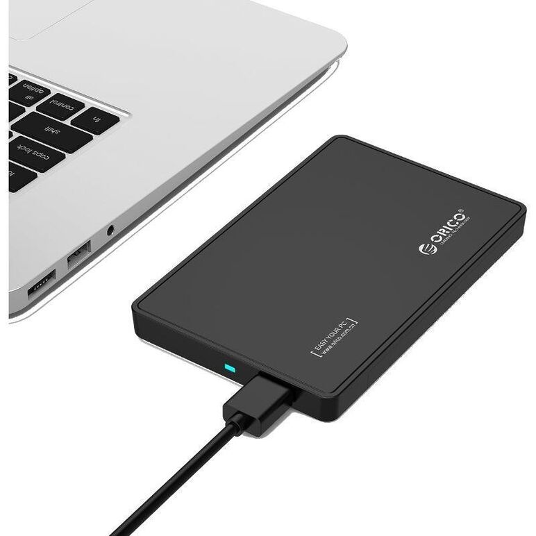 Rack hdd orico 2588us3 v1 usb 3.0 2.5” negru, compatibil cu hdd/ssd 2.5” sata (grosime maxima 9.5mm), conectivitate usb 3.0,constructie din plastic si otel galvanizat, include cablu usb 3.0, plug and play, posibilitate hot swap, compatibilitate:windows/ma,  Hard Disk-uri externe | electropc.ro