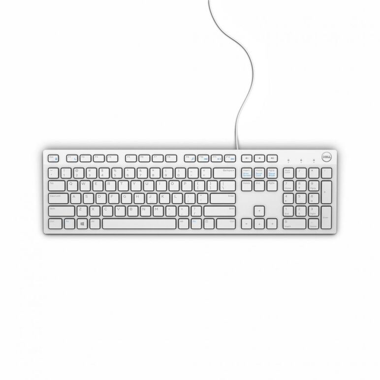 Tastatura dell keyboard multimedia kb216, wired, alba,  Tastaturi | electropc.ro