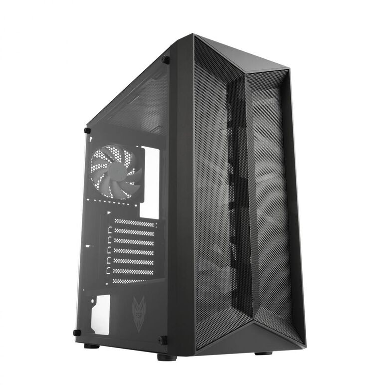 Carcasa fsp cmt211a rgb tg mid-tower, black,  Carcase | electropc.ro