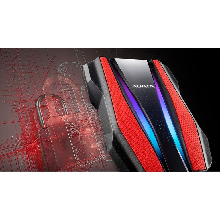 Hdd extern adata hd770g, 2tb, rosu, usb 3.2,  Hard Disk-uri externe | electropc.ro