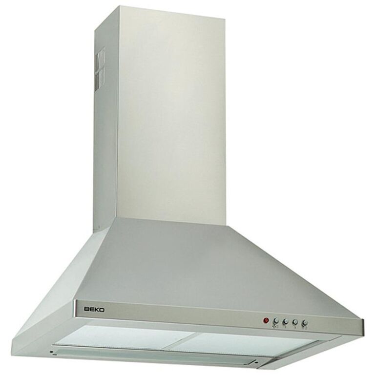 Hota de bucatarie decorativa beko cwb6441xn, chimney wall-mounted ,1motor, putere motor: 150 w, putere de absorbtie pe treapta de viteza:240-320-420 m³/h, 3 trepte de viteza, iluminare: 2*40w, 2 filtrealuminiu lavabile, latime: 60 cm, culoare: inox.,  Hote decorative | electropc.ro