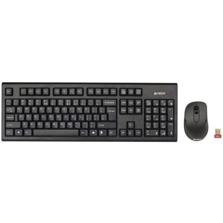 Kit tastatura + mouse a4tech 7100n, wireless, negru,  Kit mouse tastatura | electropc.ro