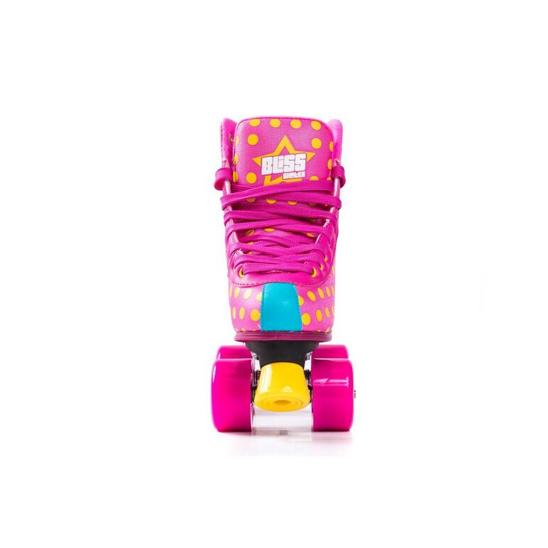 Role bliss dots pink, masura 36 eu, roti pu 58x32mm, rulmenti abec 7, sasiu compozit pp, truck aluminiu, culoare roz,  Role | electropc.ro