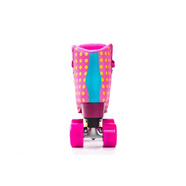 Role bliss dots pink, masura 37 eu, roti pu 58x32mm, rulmenti abec 7, sasiu compozit pp, truck aluminiu, culoare roz,  Role | electropc.ro