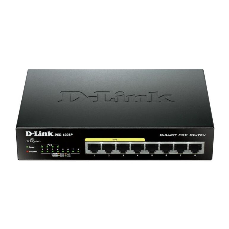 Switch d-link dgs-1008,  8 port, 10/100/1000 mbps,  Switch-uri | electropc.ro