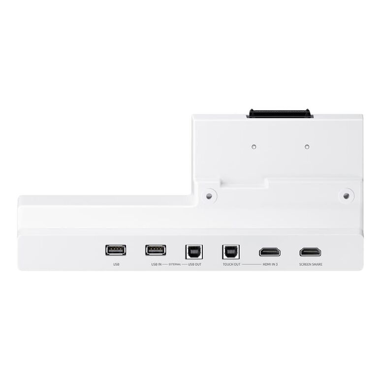 Tray conectivitate pentru tabla interactiva samsung flip 2 55"/65"; hdmi out, conectivitate nfc pentru proiectarea telefonului pe display; aduce mufele din spate in fata pentru convenienta.,  Accesorii smart TV | electropc.ro