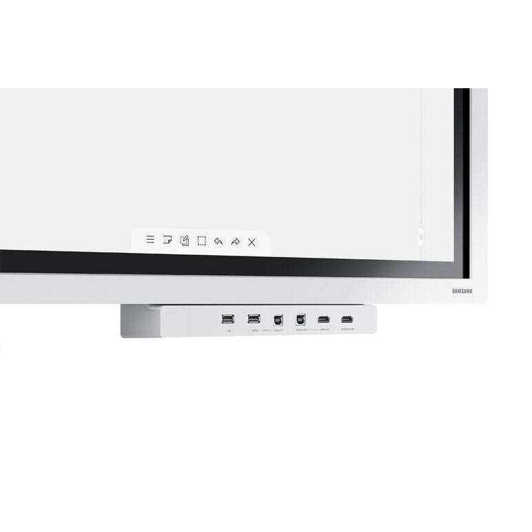 Tray conectivitate pentru tabla interactiva samsung flip 2 55"/65"; hdmi out, conectivitate nfc pentru proiectarea telefonului pe display; aduce mufele din spate in fata pentru convenienta.,  Accesorii smart TV | electropc.ro