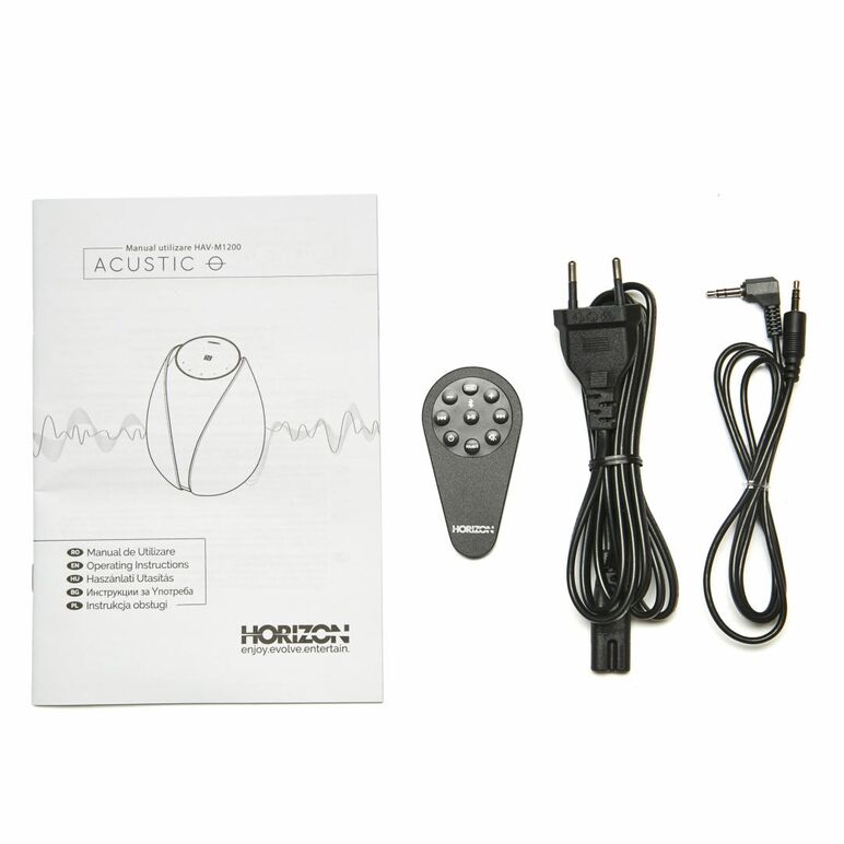 Boxa horizon acustico hav-m1200s flower, 2.1, 100w, bt, nfc, aux, gunmetal gray,  Sisteme audio | electropc.ro