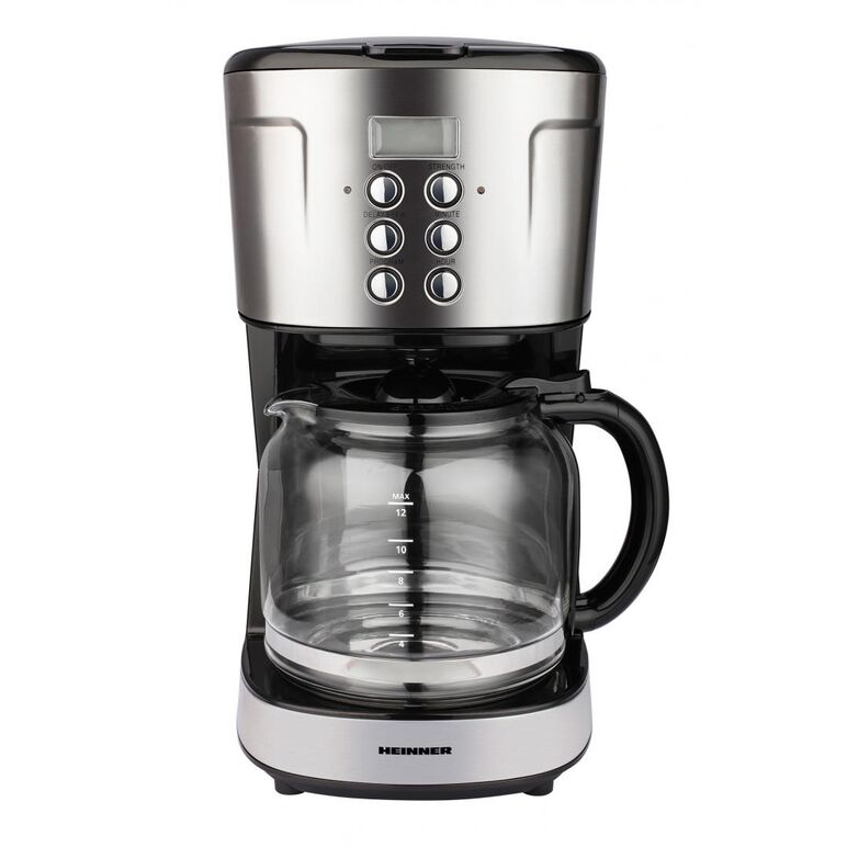 Cafetiera digitala heinner hcm-d915bks, control electronic, timer programabil, functie setare tarie cafea, afisaj lcd, capacitate: 1.5l, portfiltru si filtru detasabile si lavabile, oprire automata dupa 40 de minute, protectie impotriva functionarii fara ,  Cafetiere | electropc.ro